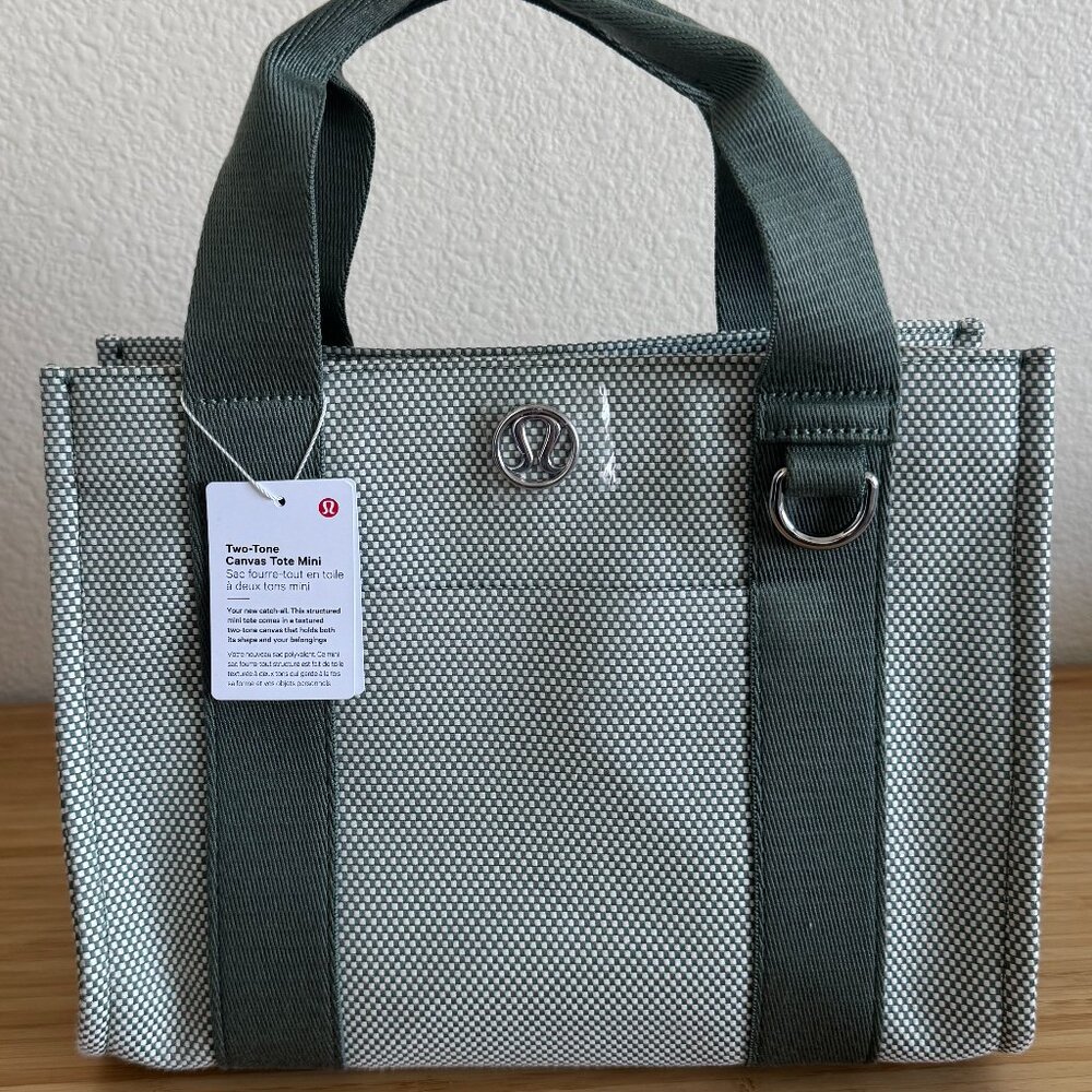Lulu Lemon Canvas Mini Tote